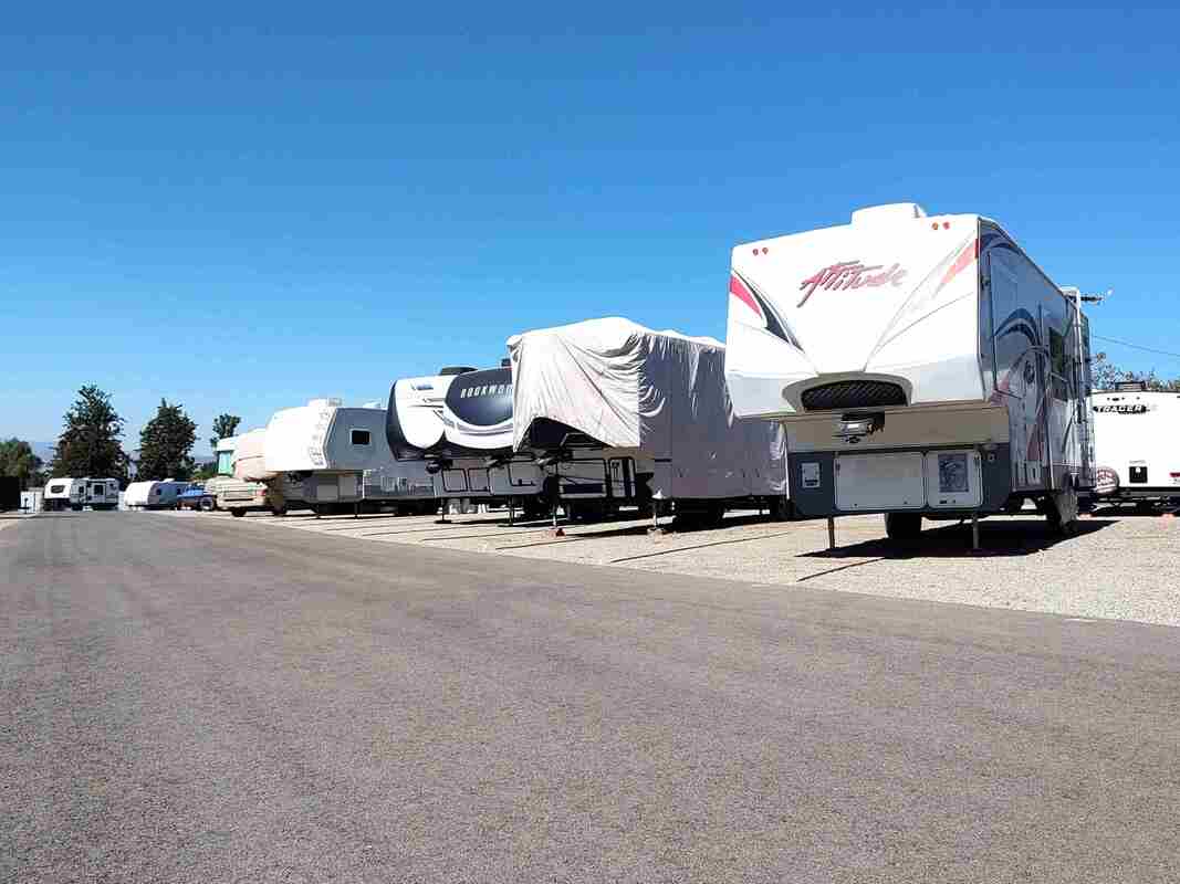 Arbor RV Storage Gate Sign in Homeland Menifee California