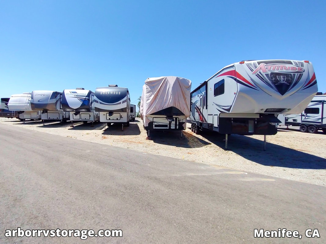 Secured Arbor RV Storage in Homeland Menifee California